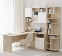 Стол угловой с надстройкой и эркером