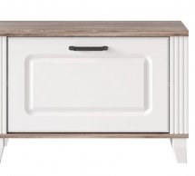 Тумба для обуви BUT1D Канди Белый альпийський / Дуб стирлинг / Белый матовий