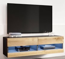 Тумба под ТВ Vigo / Виго RTV140 Дуб Вотан/Чёрный Cama Ширина 140 см