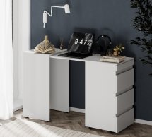 Стол письменный с комодом Art in Head Molli / Молли Белый бриллиант