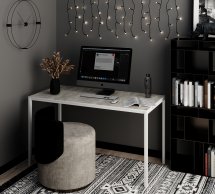 Письменный столArt in Head Brevity Loft Standart/Бревити Лофт Стандарт Ателье светлый/Белый металл