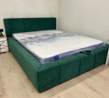 Ліжко м'яке двоспальне Городок меблі Паркер з підйомним механізмом та нішею для білизни