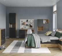 Модульна дитяча Luna Junior/Луна Джуніор Міромарк Дуб крафт/Мат лава