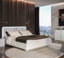 Модульная спальня Belagio/Беладжио Миромарк Белый глянец