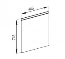 Фасад 45 під посудомийку Мілана
