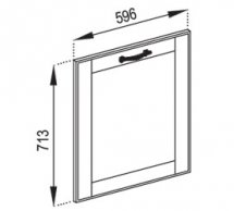 Фасад під посудомийку Ф 60 ПМ Домініка