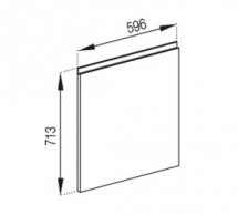 Фасад 60 под посудомойку Милана