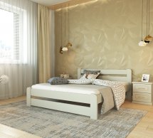 Ліжко дерев'яне Лев Ліра Масив бук Білий