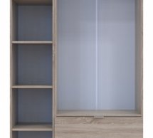 Шкаф для одежды Дорос Гелар дуб сонома 2-х дверный/Зеркало 116,5 см