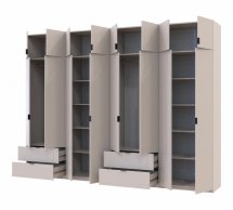 Шкаф для одежды Дорос Лукас кашемир 8 дверный 320 см