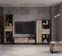 Журнальный столик дуб гранж песочный F-0014 Форте