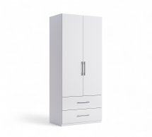 Шафа 2дв 2шх Міромарк Фемелі 2 дверний білий 90 см