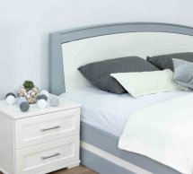 Ліжко дерев'яне Дрімка Женева з підйомним механізмом та нішею для білизни Бук