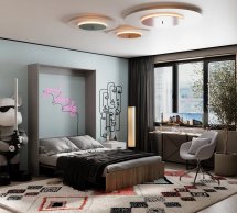 Кровать двуспальная шкаф трансформер Art in Head Mitra / Митра 160 см