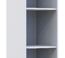 Етажерка до шаф Дорос Гелар білий 38,2 см