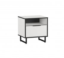 Прикроватная тумба белая F-0011 Форте