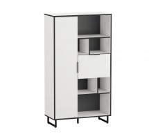 Стеллаж комби белый F-0006 Форте