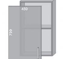 Тумба верхняя В-45 Шейкер