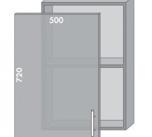 Тумба верхняя В-50 витр. Торонто