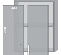 Тумба верхня В-60 вітр. Торонто