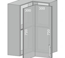 Тумба верхняя В-55 витр. Торонто