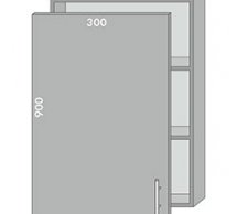 Тумба верхняя В-9600 витр. Торонто