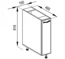 Тумба нижняя Н 15 карго Доминика