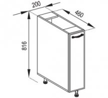 Тумба нижняя Н 20 карго Доминика
