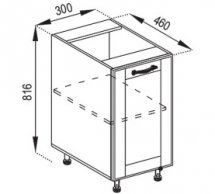 Тумба нижня Н 30 Домініка