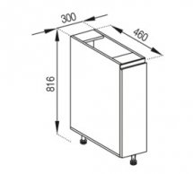 Тумба нижняя Н 30 карго Милана