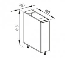 Тумба нижня Н 30 карго Тіна