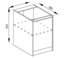 Тумба нижня Н 40 1Д Графіті