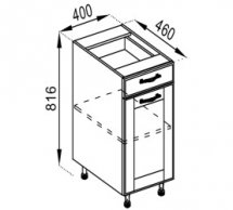 Тумба нижня Н 40 ДШ Домініка