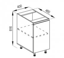 Тумба нижня Н 40 Тіна