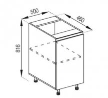Тумба нижняя Н 50 Милана