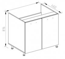 Тумба нижня Н 60М Софі