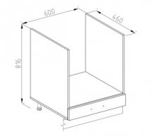 Тумба нижняя Н 60Пл LUX Доминика