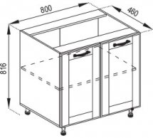 Тумба нижня Н 80 Домініка