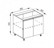 Тумба нижняя Н 80 Милана