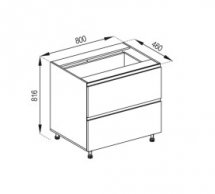 Тумба нижня Н 80 Ш LUX Тіна