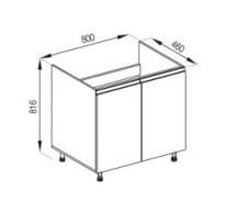 Тумба нижня Н 80М Тіна