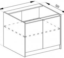 Тумба нижняя Н 90 2Д Граффити