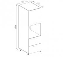 Пенал П 60 ДШ LUX (h-920) Софи