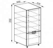 Пенал П 60 (h-920) Доминика