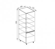 Пенал П 60 (h-920) Тіна