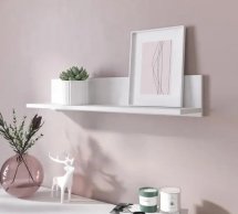 Полка настенная белая SТ0022