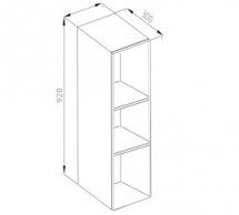 Полиці В 20 (h-920) Тіна