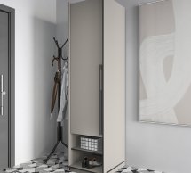 Шкаф Морели R-0002 Рамо 1 дверный кашемир 52 см