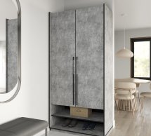 Шкаф Морели R-0003 Рамо 2 дверный бетон 100 см