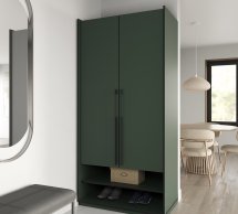 Шафа Морелі R-0003 Рамо 2 дверна зелений димчастий 100см